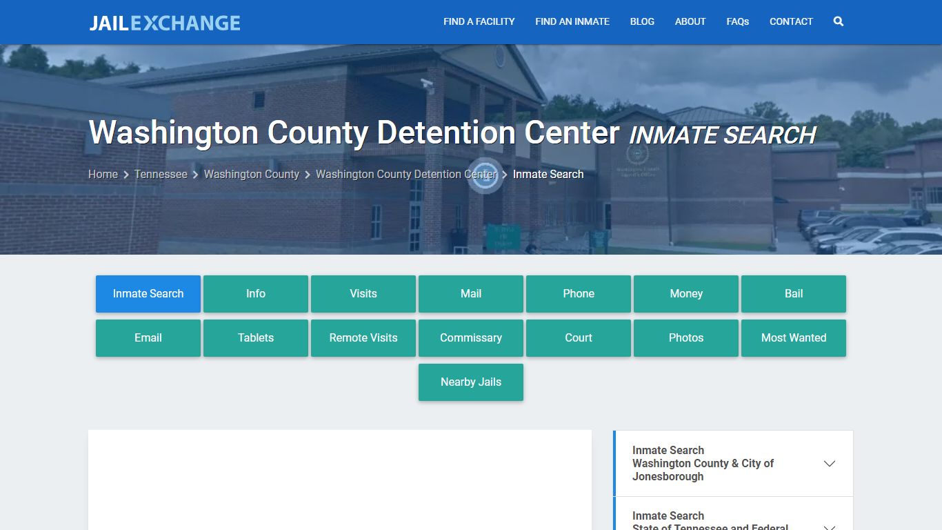 Washington County Detention Center Inmate Search - Jail Exchange